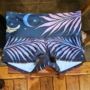 Teeki Hot Shorts. Size S.  Pheonix Rising Print.  Yoga, Swim, Festival Wear